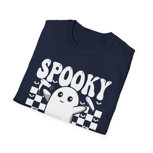 Spooky Hairstylist T-Shirt — Cute Ghost Hairdresser Halloween Tee