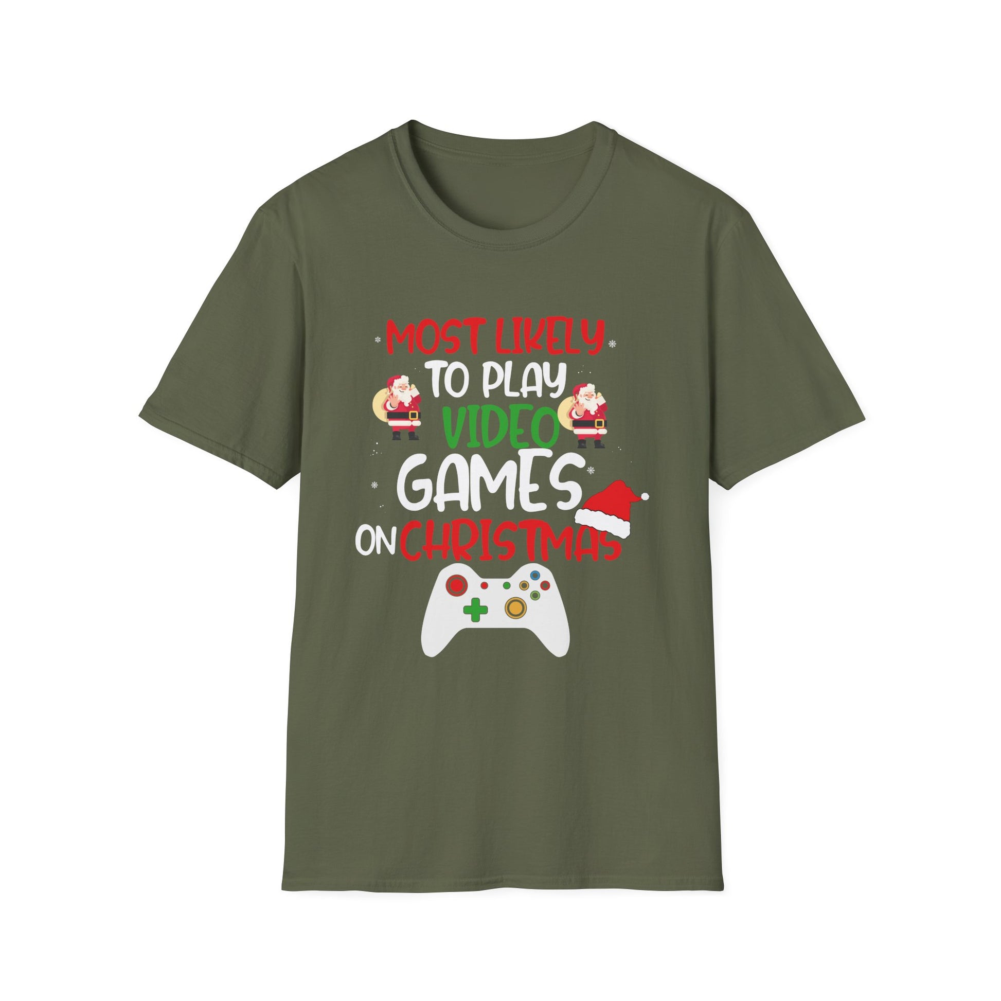 Most Likely To Play Video Game Family Matching Christmas Unisex T-Shirt