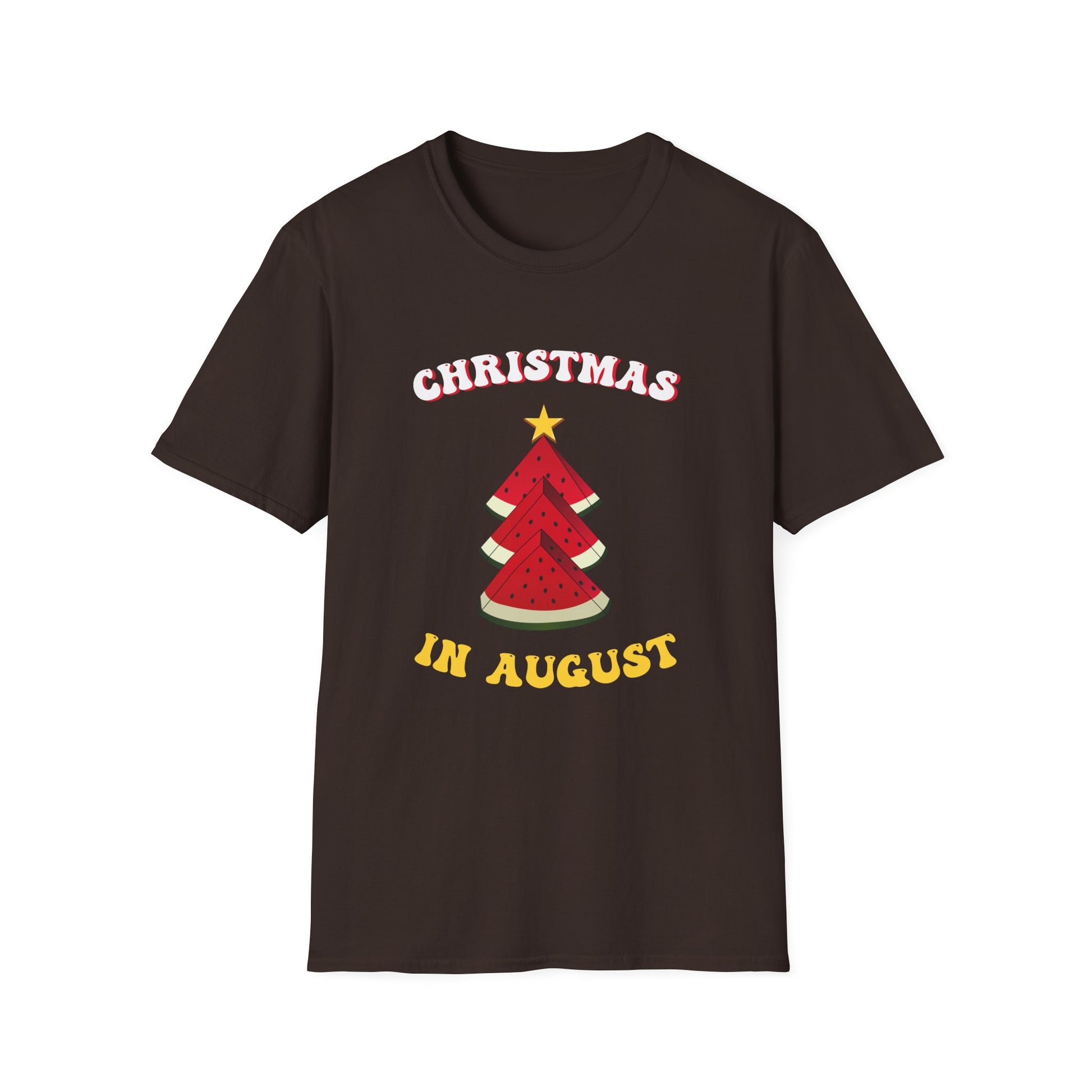 T-Shirt — Christmas in August Watermelon Tree Graphic Tee