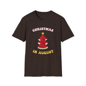 T-Shirt — Christmas in August Watermelon Tree Graphic Tee