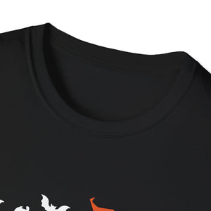 Happy Halloween Boo Spiders Witch Hat Halloween TeeUnisex Softstyle T-Shirt