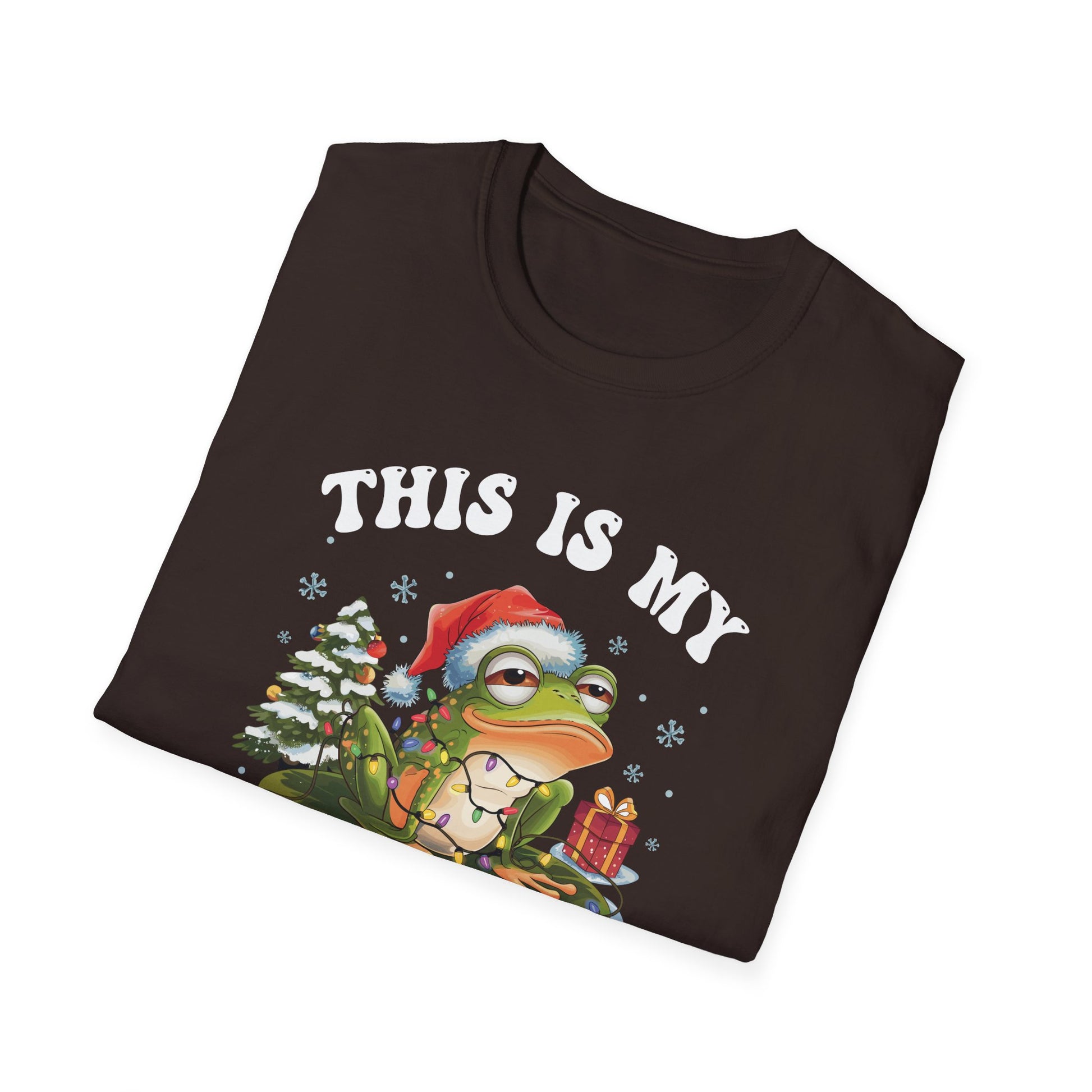 Christmas Frog Pajama Shirt — Funny Holiday T-Shirt