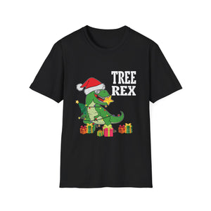 Tree Rex Christmas T-Shirt — Funny Santa Dino Holiday Tee