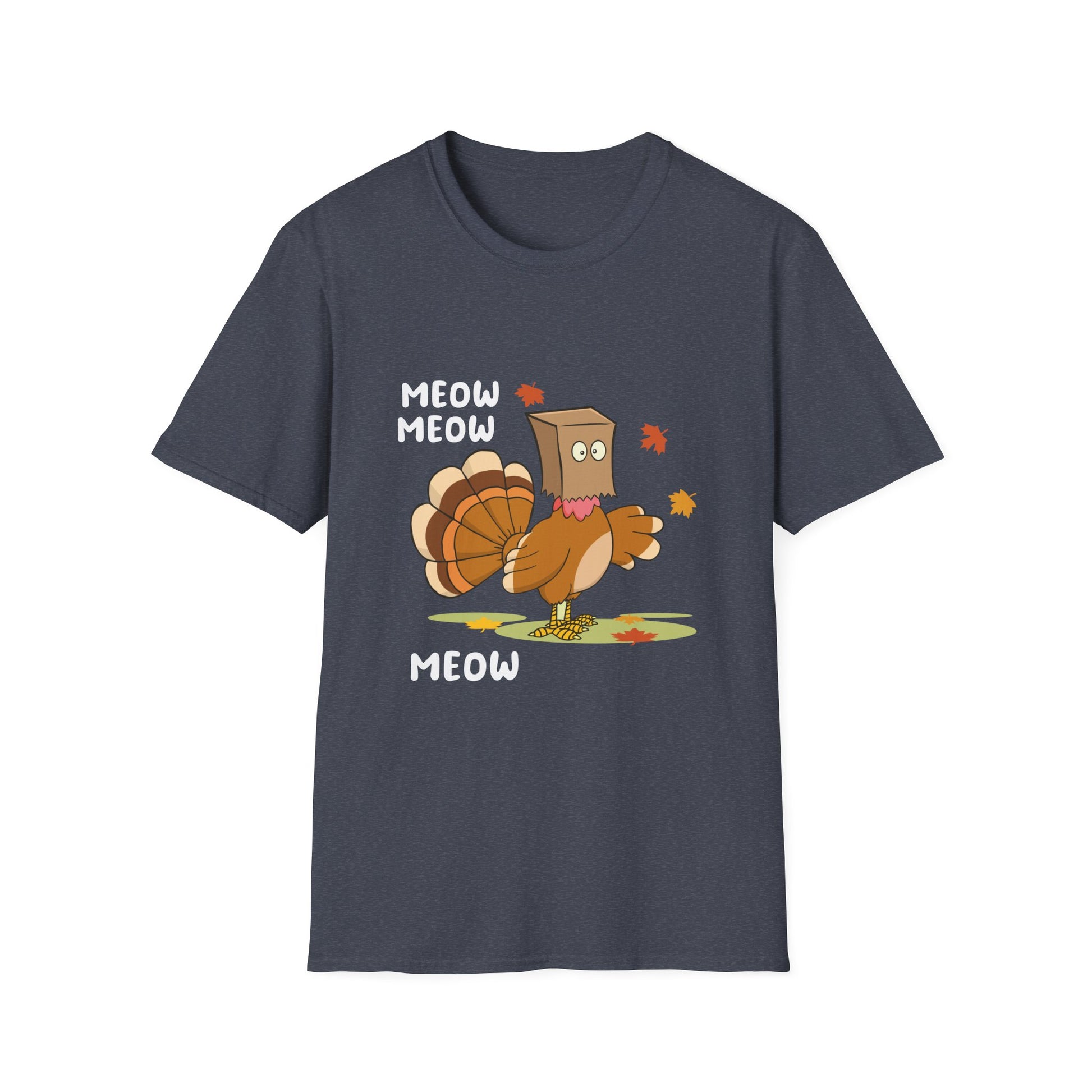 Thanksgiving Cat Turkey Tee - Unisex Softstyle T-Shirt