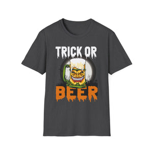Funny Halloween Zombie Beer Funny Trick or Beer Halloween  Unisex Softstyle T-Shirt