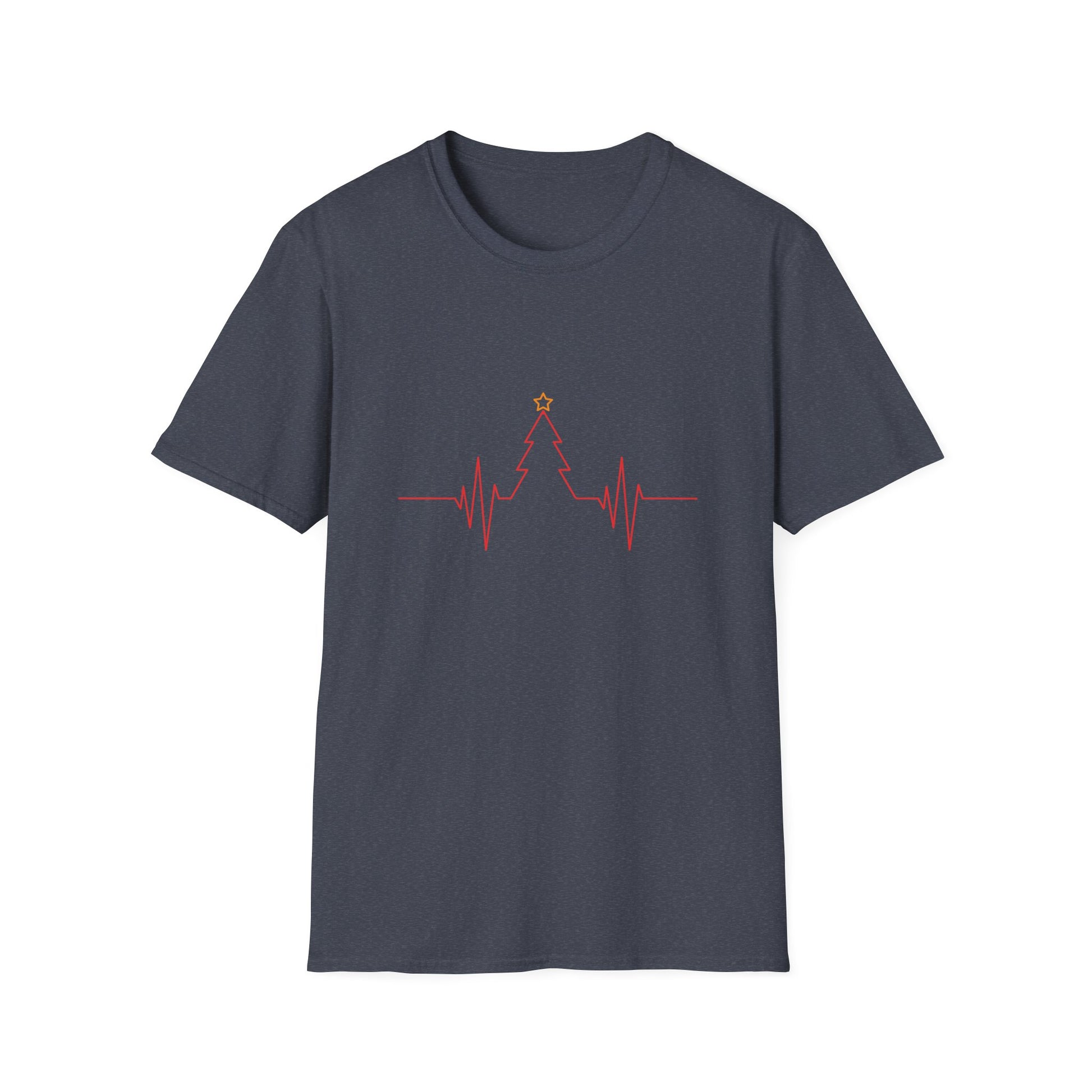 Christmas Heartbeat Xmas Christmas Tree Heartline Unisex T-Shirt