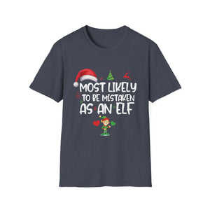 Most Likely To Be Mistaken As An Elf Family Christmas T-Shirt