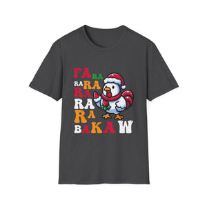 Christmas Chicken Caroling Ugly Christmas Knitted Cardigan Unisex T-Shirt