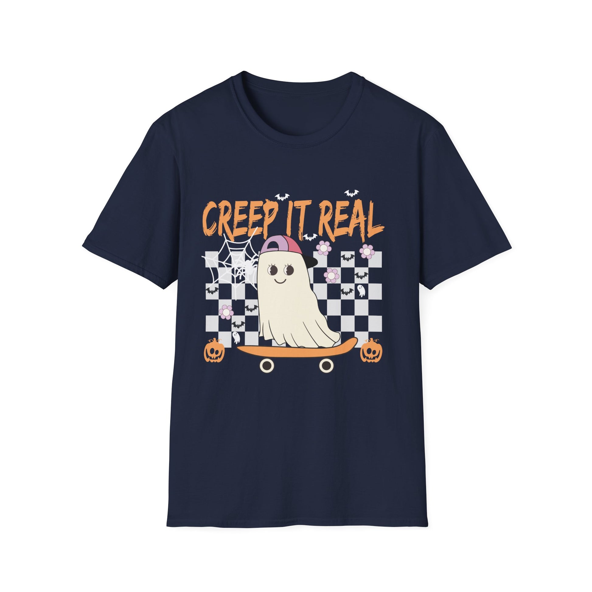 Creep It Real Ghost Skateboard T-Shirt