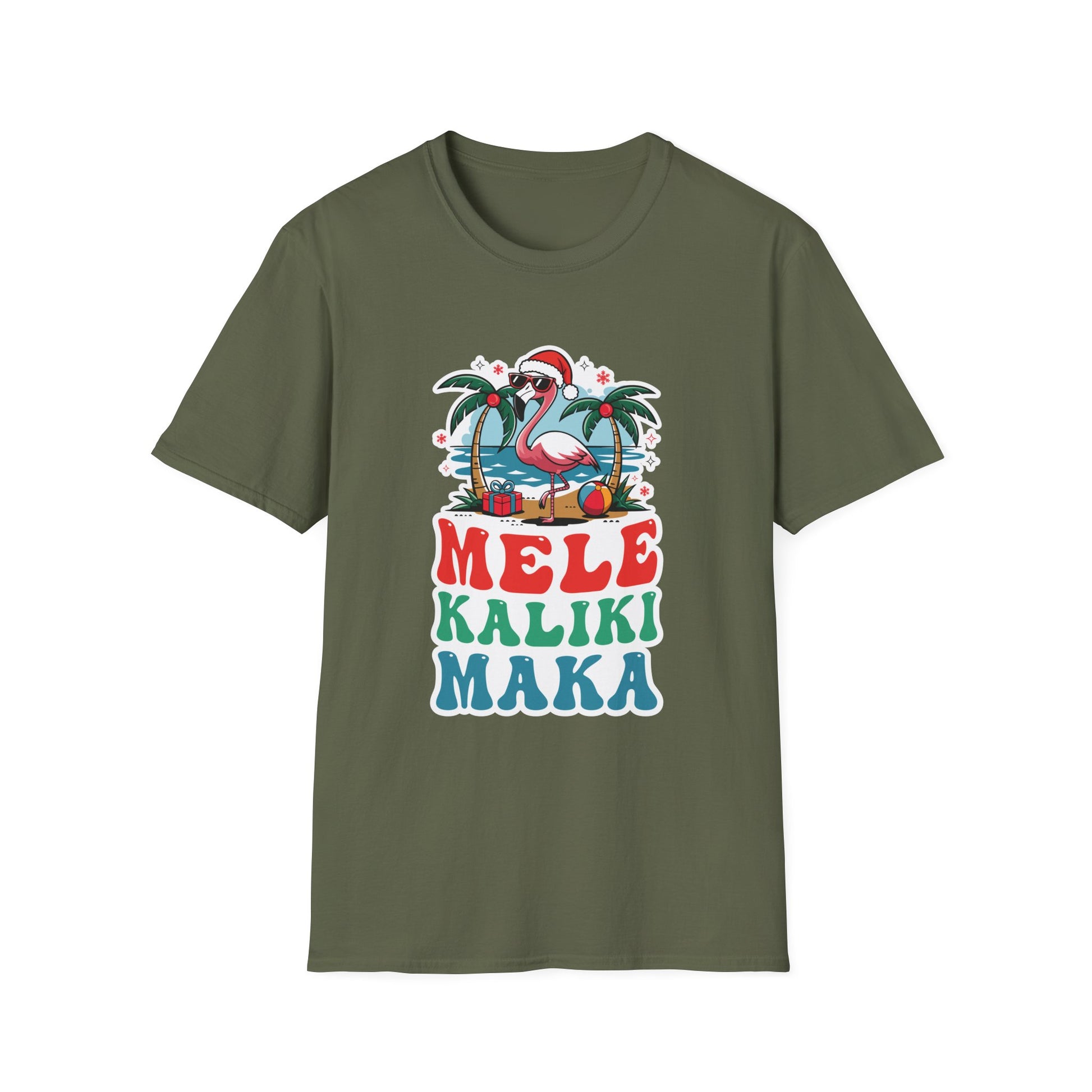 Mele Kalikimaka Shirt For Women Hawaiian Hawaii Christmas T-Shirt