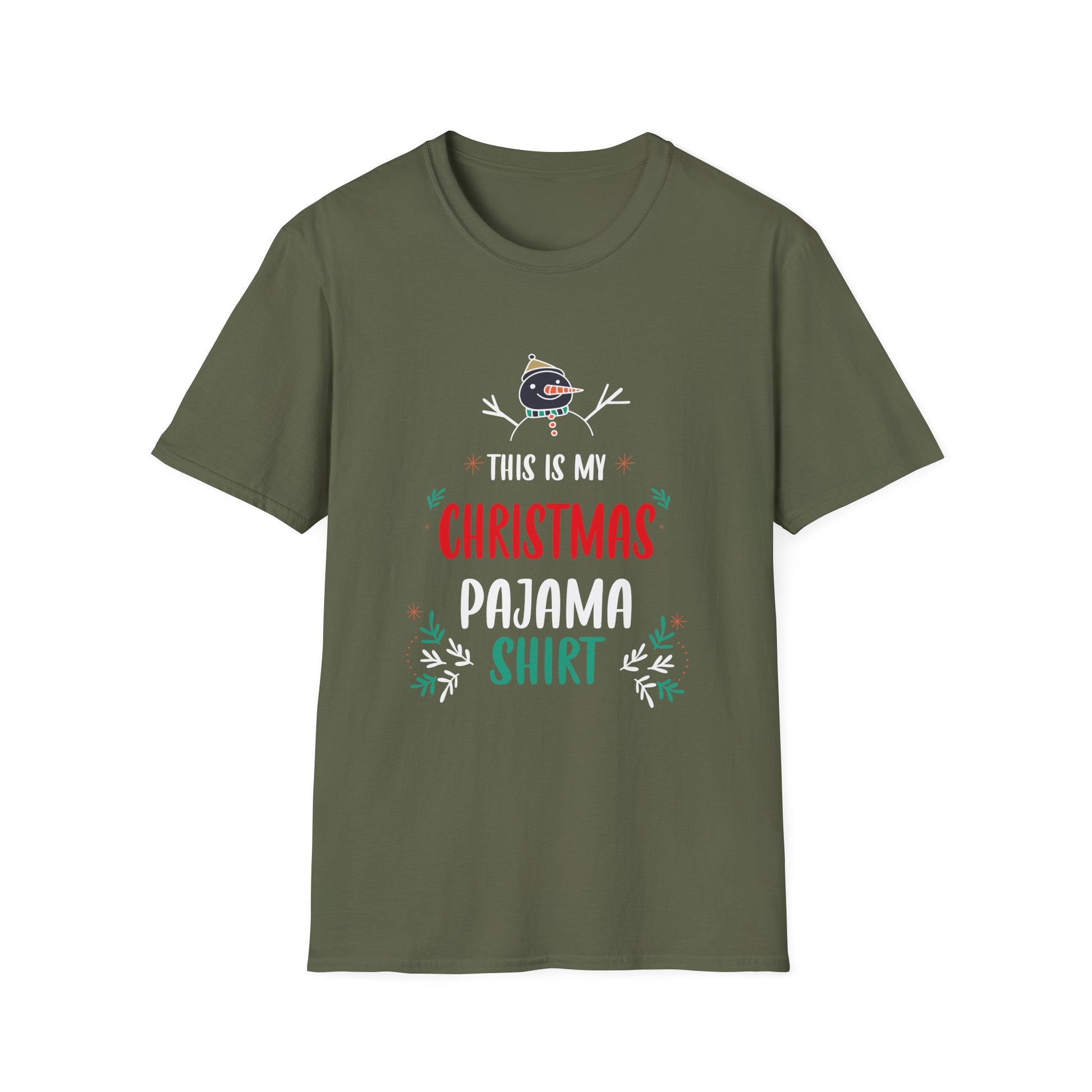 Christmas Pajama T-Shirt — "This Is My Christmas Pajama Shirt" Holiday Tee
