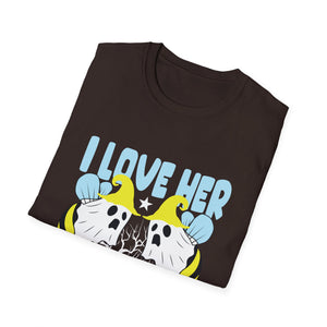 I Love Her Boo Bees T-Shirt — Funny Halloween Ghost Bee Shirt