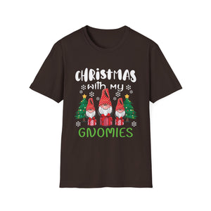 Christmas With My Gnomies T-Shirt — Cute Holiday Gnome Tee