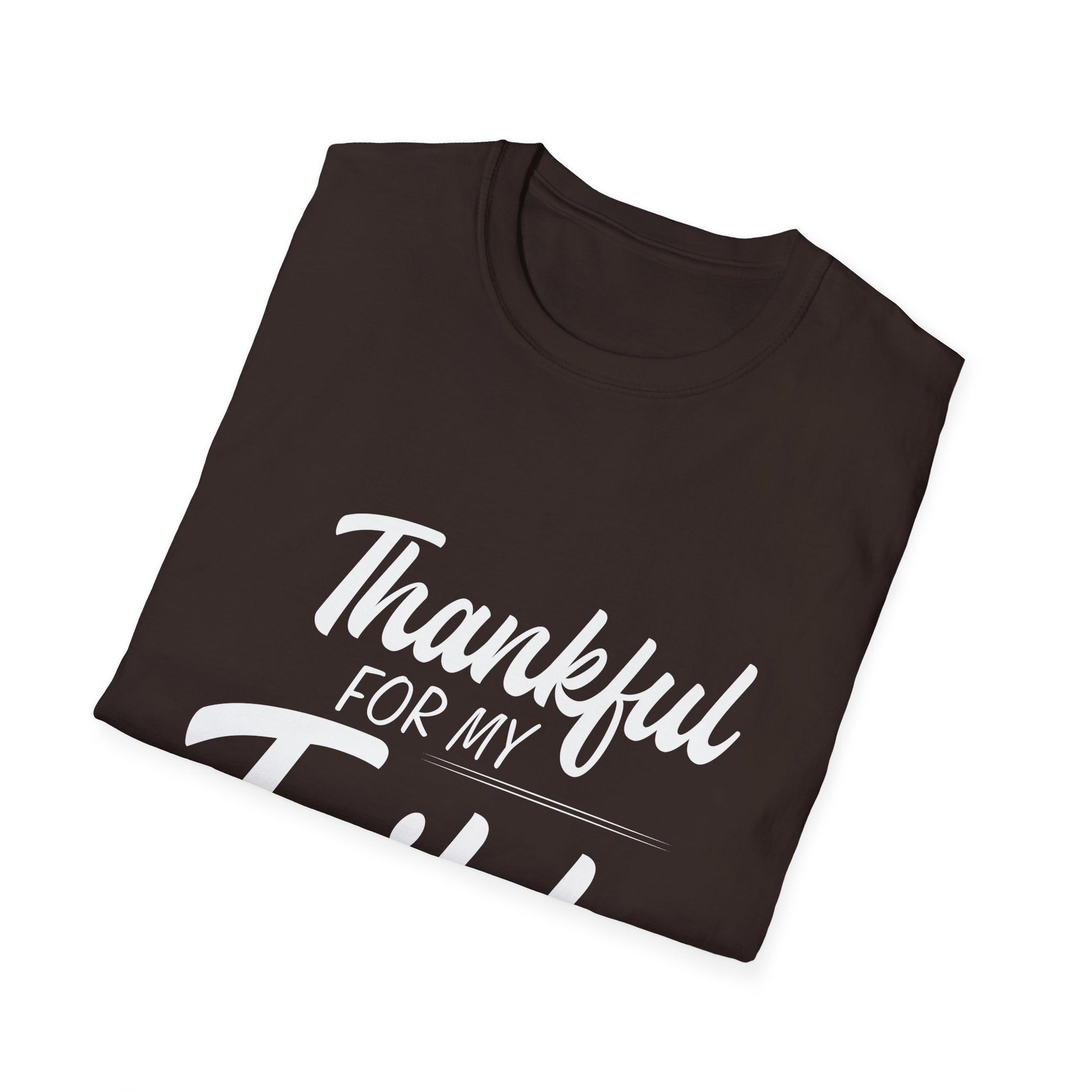 Thankful For My Tribe T-Shirt — Family & Friends Thanksgiving Tee