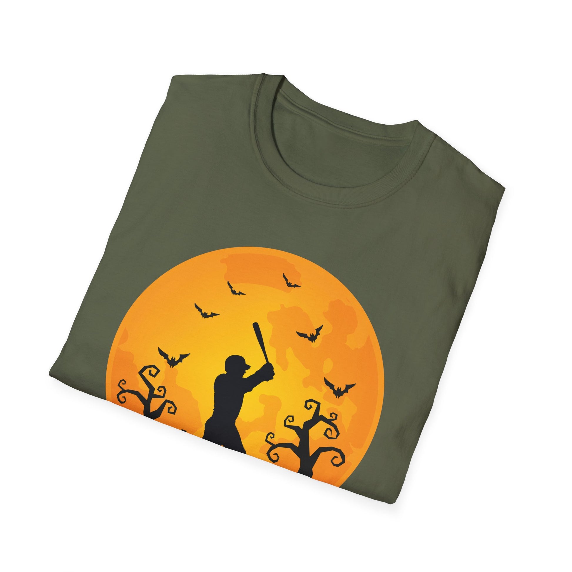 Baseball Player Halloween Spooky Baseball Lover Halloween Unisex Softstyle T-Shirt