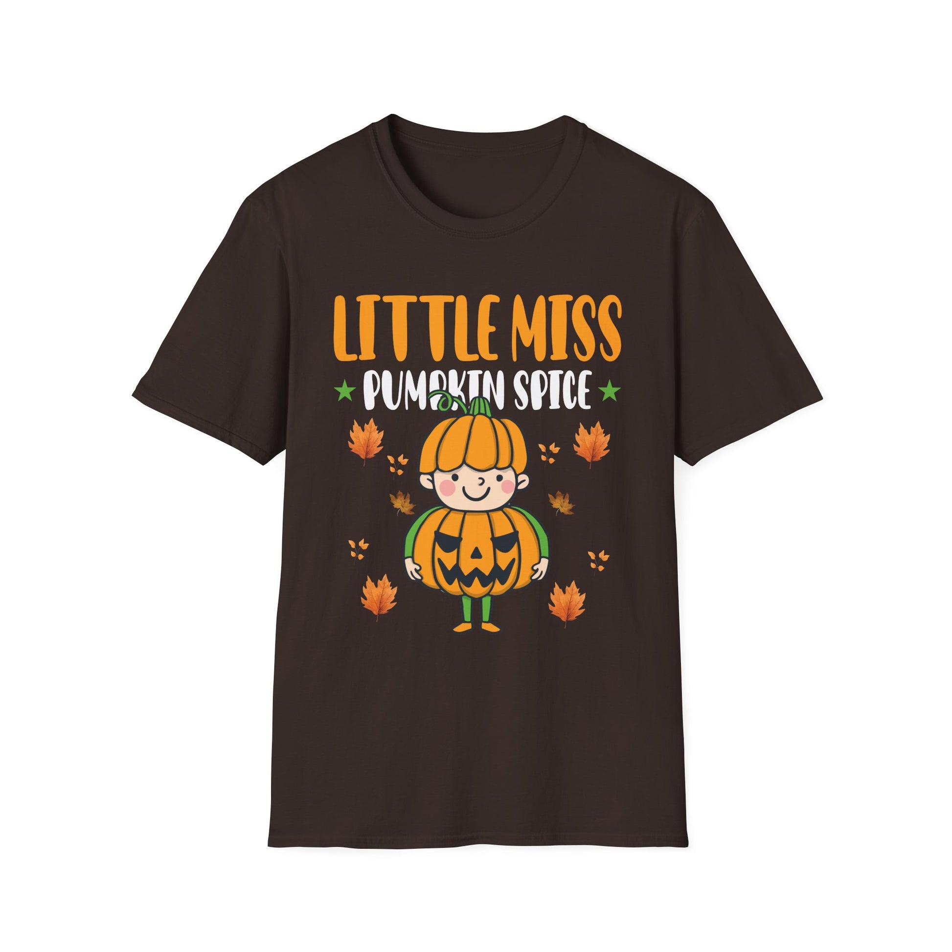 Little Miss Pumpkin Spice Kids T-Shirt — Cute Halloween Fall Pumpkin Tee