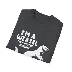 Weasel Costume Funny Halloween Cute Graphic T-Shirt-productor-mockup