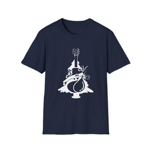 Christmas Guitar Tree Funny Guitarist Christmas Unisex T-Shirt