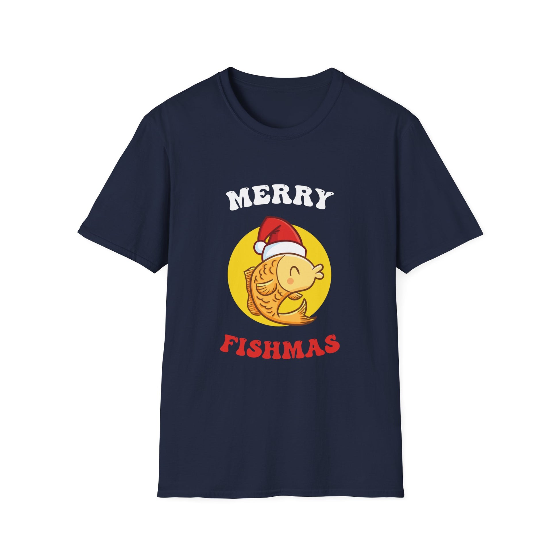Fishmas T-Shirt — Merry Fishmas Cute Fish Santa Holiday Tee