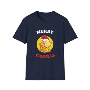 Fishmas T-Shirt — Merry Fishmas Cute Fish Santa Holiday Tee