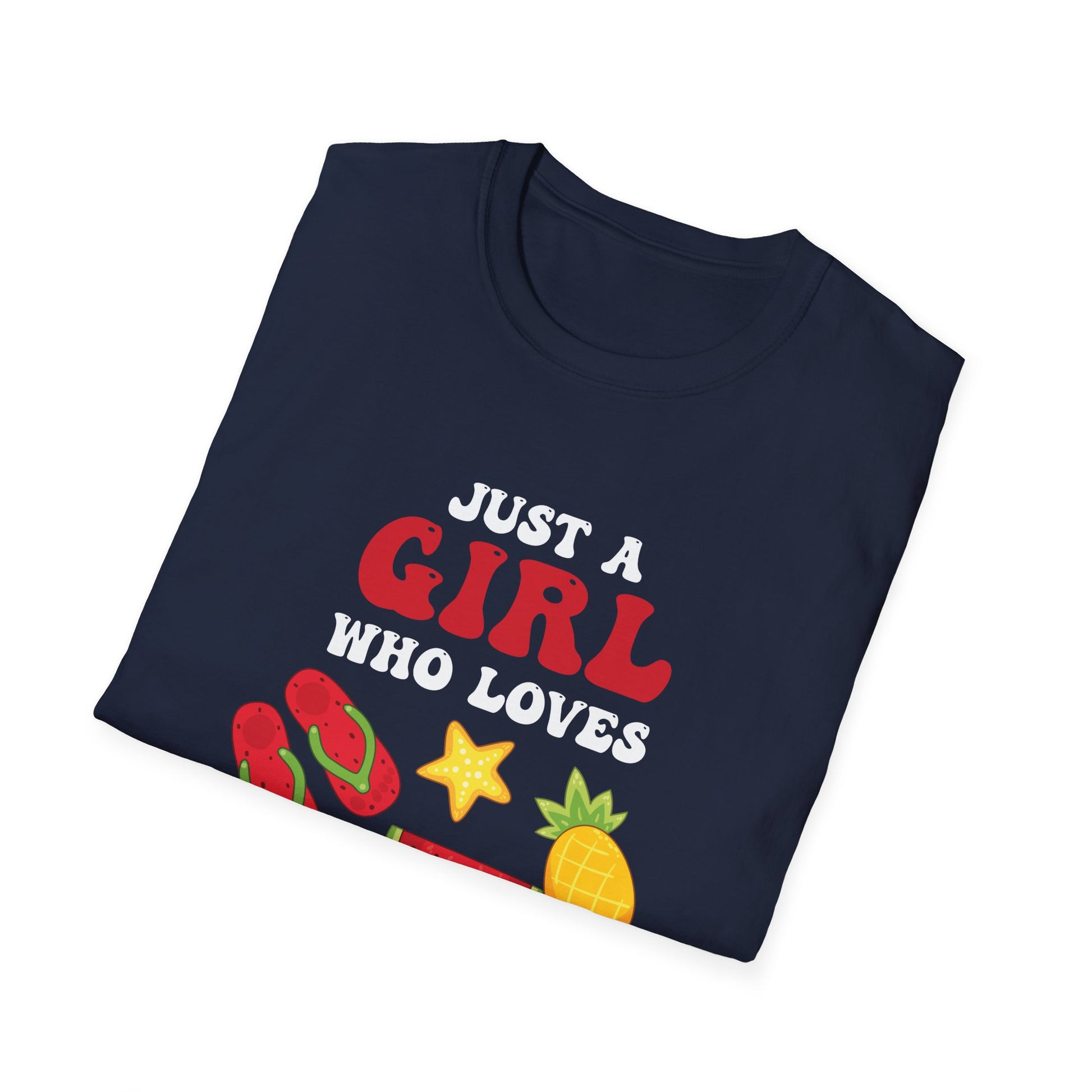 Christmas In July Shirt Girls Funny Summer Beach Vacation Unisex T-Shirt