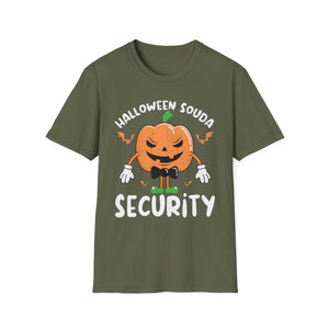 Halloween Squad Security Funny Pumpkin Bodyguard T-Shirt Unisex Softstyle T-Shirt
