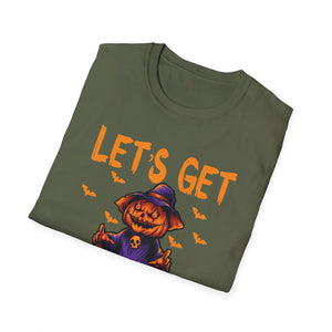 Let’s Get Jacked Halloween T-Shirt — Pumped Pumpkin & Skulls Costume Tee