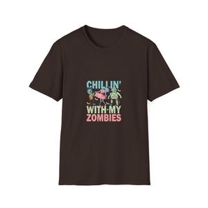Chilling With My Creeps Halloween- Dancing Ghost Halloween Tee