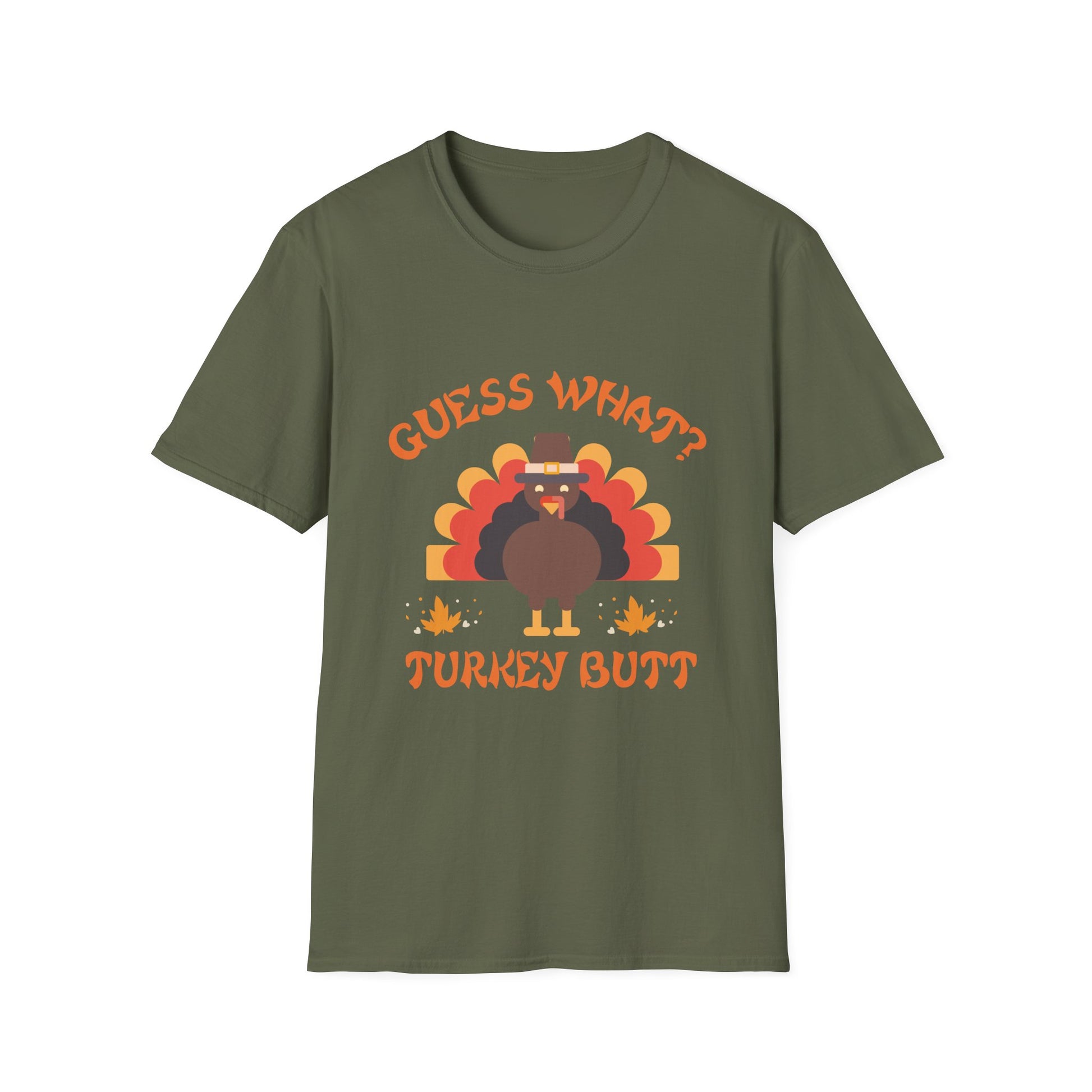 T‑Shirt — "Guess What? Turkey Butt" Funny Thanksgiving Turkey Shirt