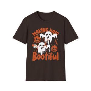 Making Hair Bootiful Tee — Cute Halloween Ghosts & Pumpkins T-Shirt