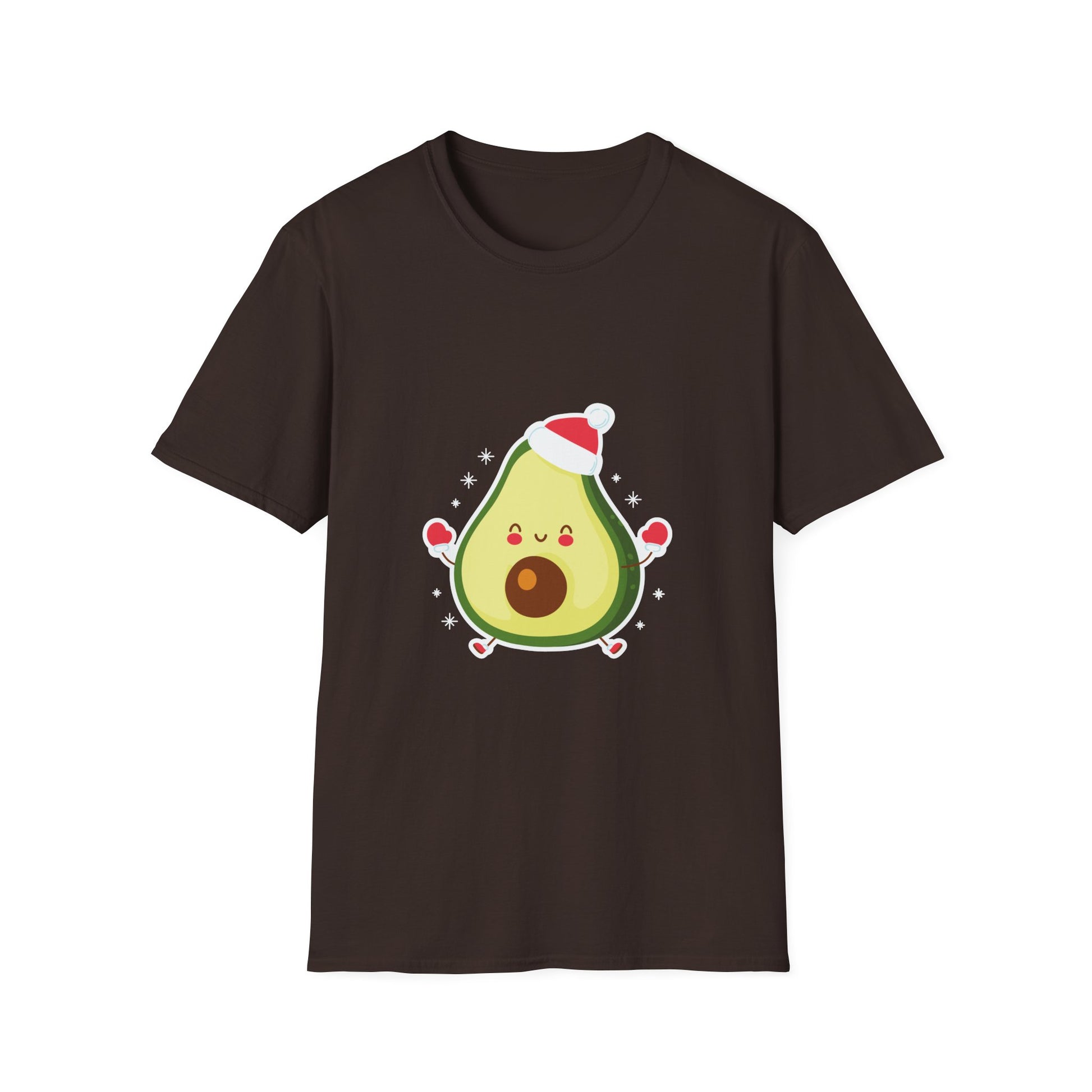 Christmas Avocado Santa Hat Christmas Avocado Unisex T-Shirt