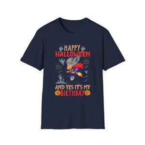 Happy Halloween And yes's my Birthday Halloween Party Tee Unisex Softstyle T-Shirt