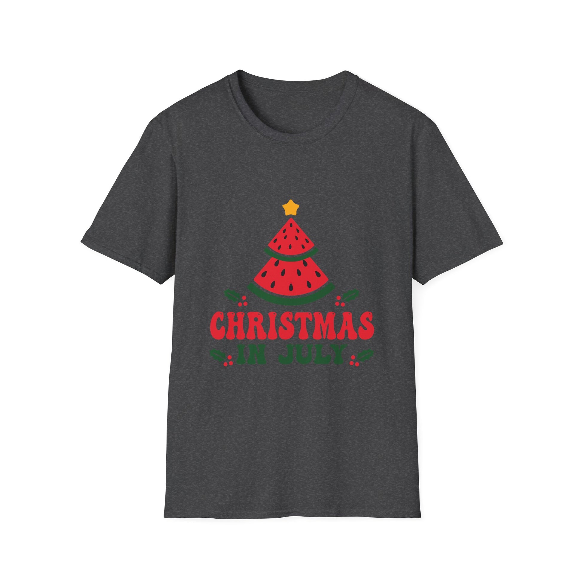 Christmas In July Watermelon Christmas Tree Unisex T-Shirt