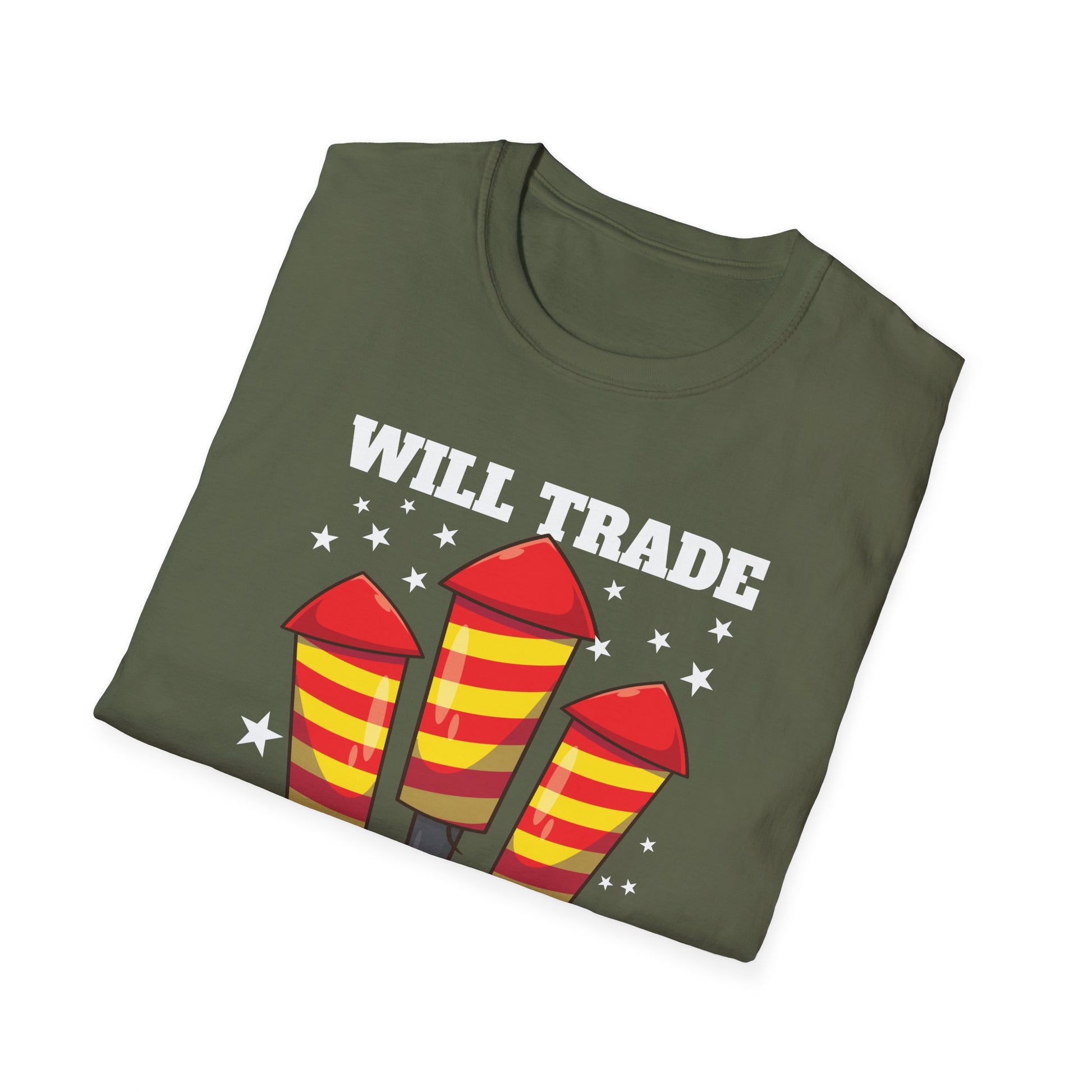 Sister Will Trade For Firecrackers T-Shirt — Funny 4th of July Fireworks Tee