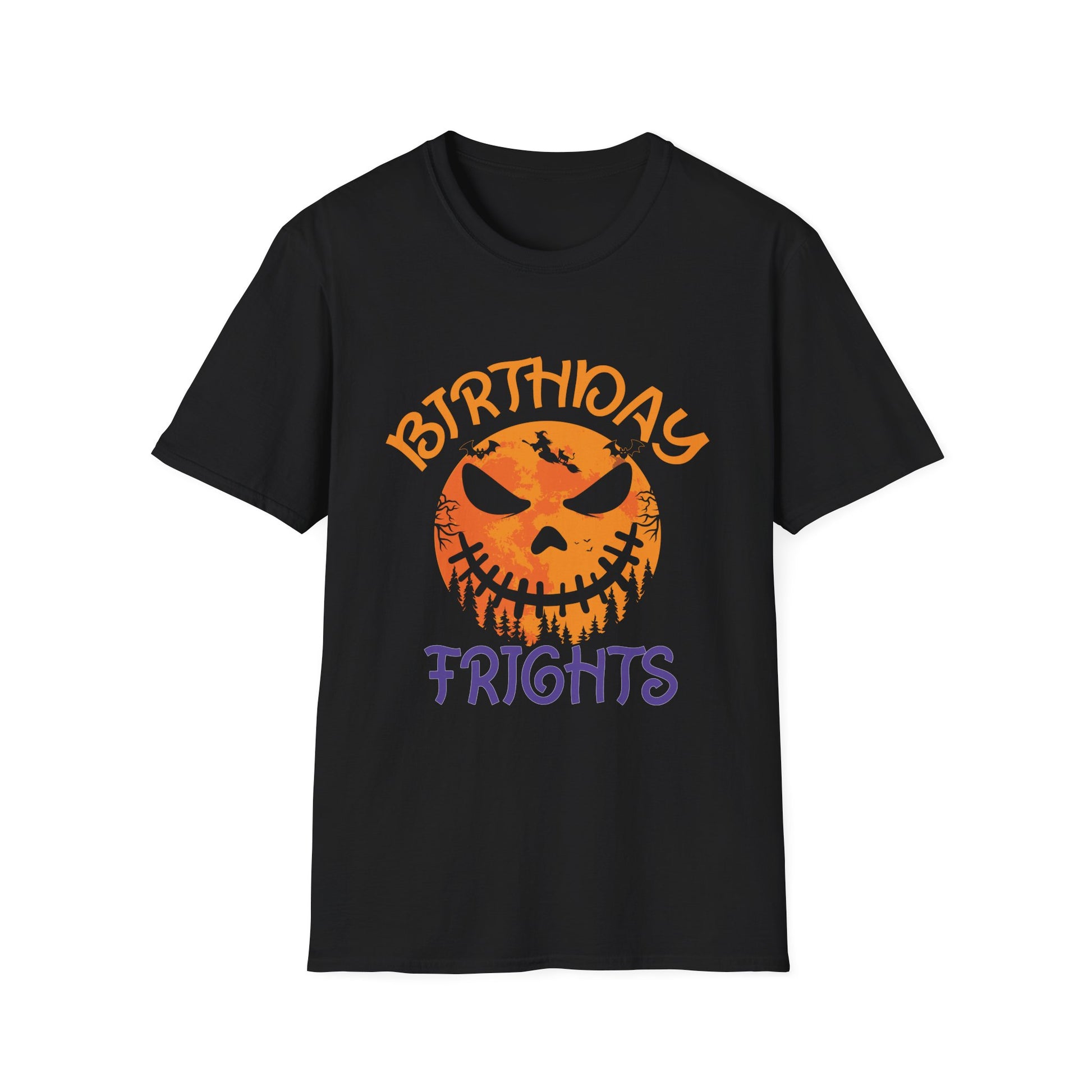 Birthday Frights T-Shirt — Halloween Birthday Jack-O'-Lantern Tee