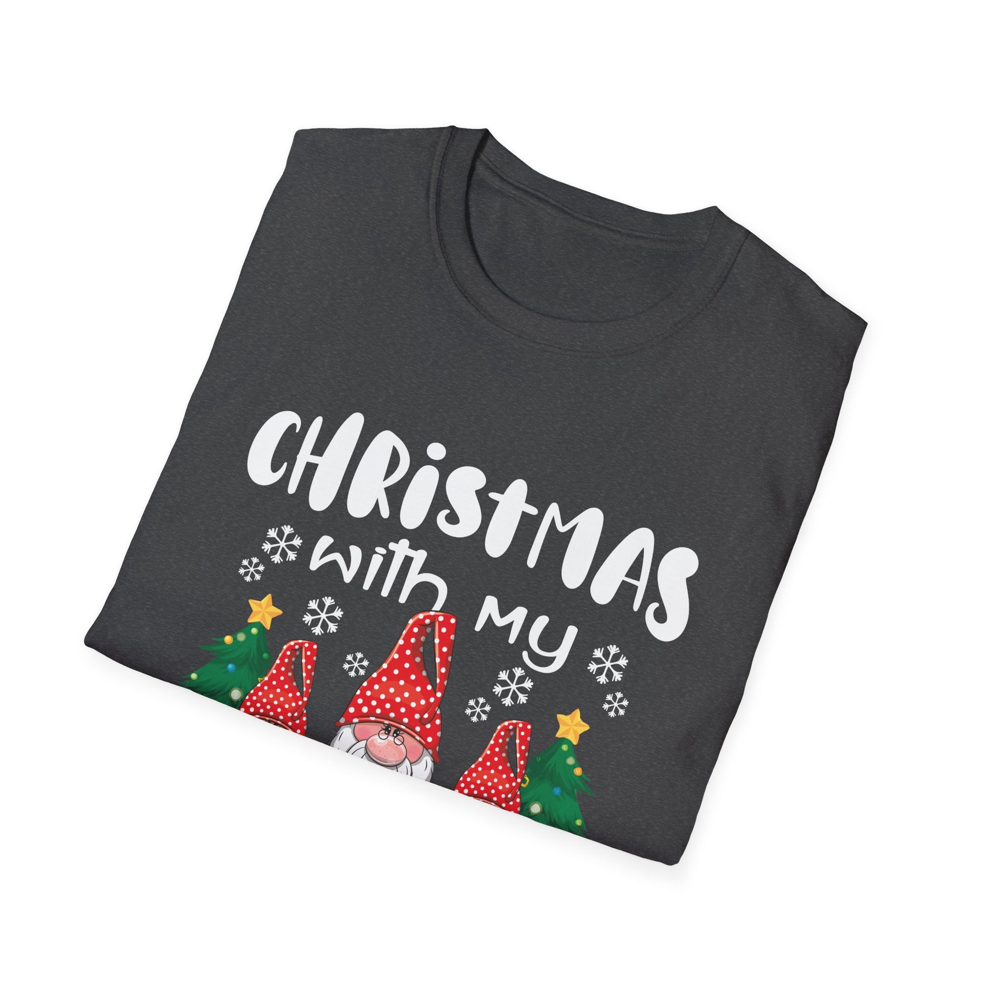 Christmas With My Gnomies T-Shirt — Cute Holiday Gnome Tee