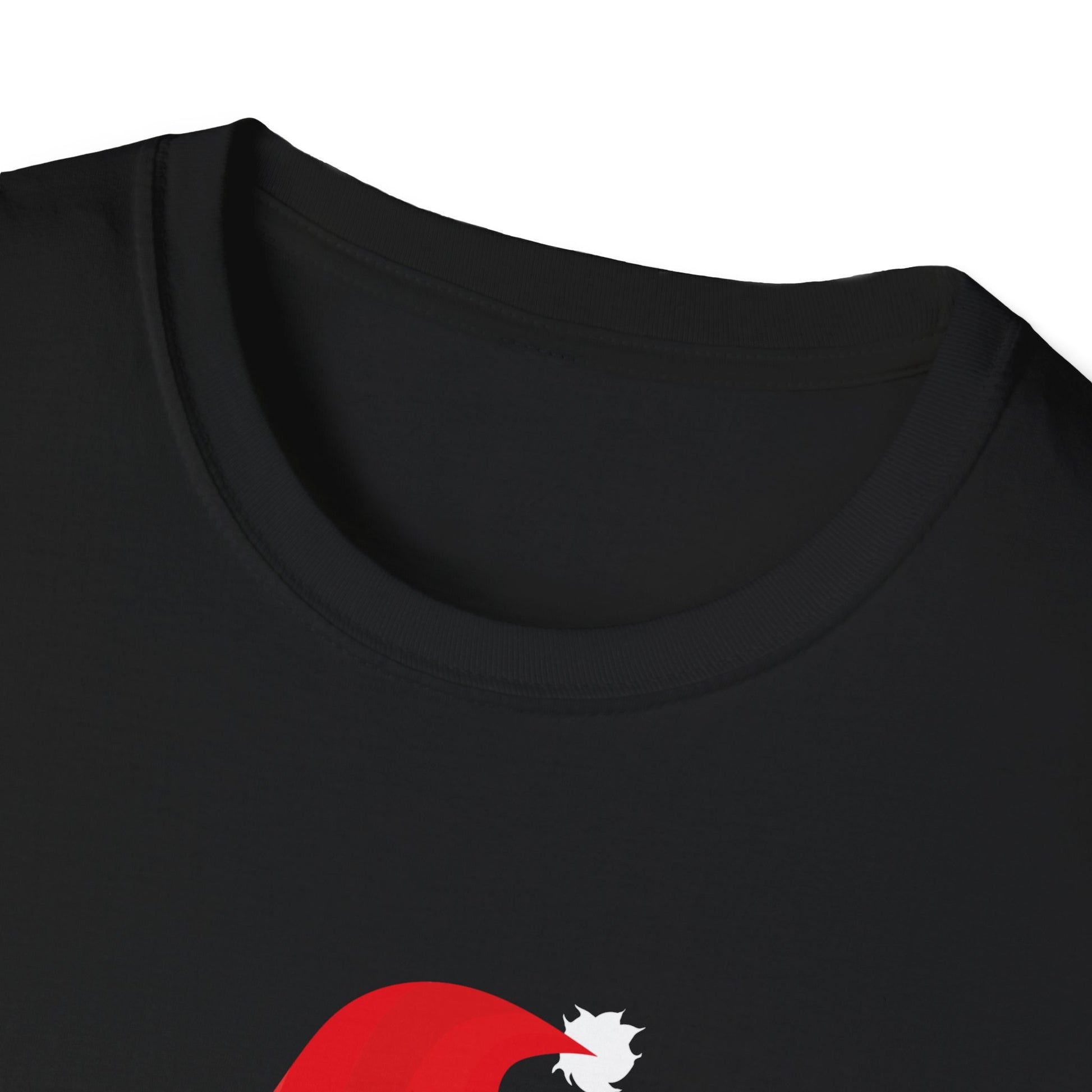 Funny Christmas Santa_s Favorite Ho Naughty Pajama Black Unisex Adult Cotton Polyester Short Sleeve Unisex Softstyle T-Shirt
