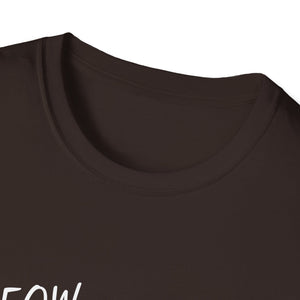 Funny Chicken 'Meow Meow' T-Shirt — Novelty Farm Animal Graphic Tee