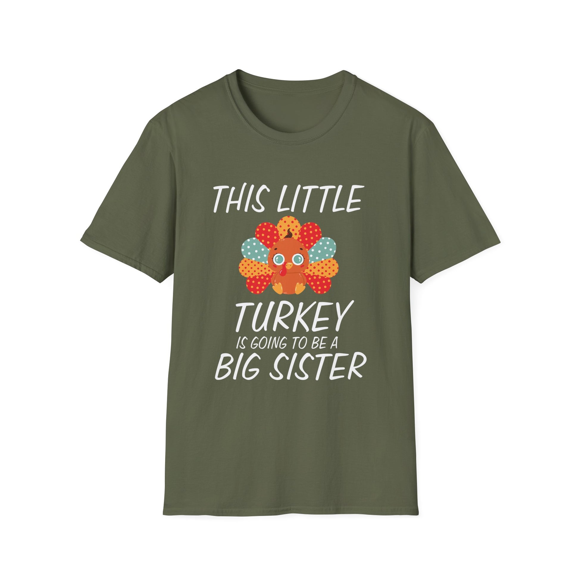 Big Sister Thanksgiving T-Shirt — "This Little Turkey Is Going To Be A Big Sister"