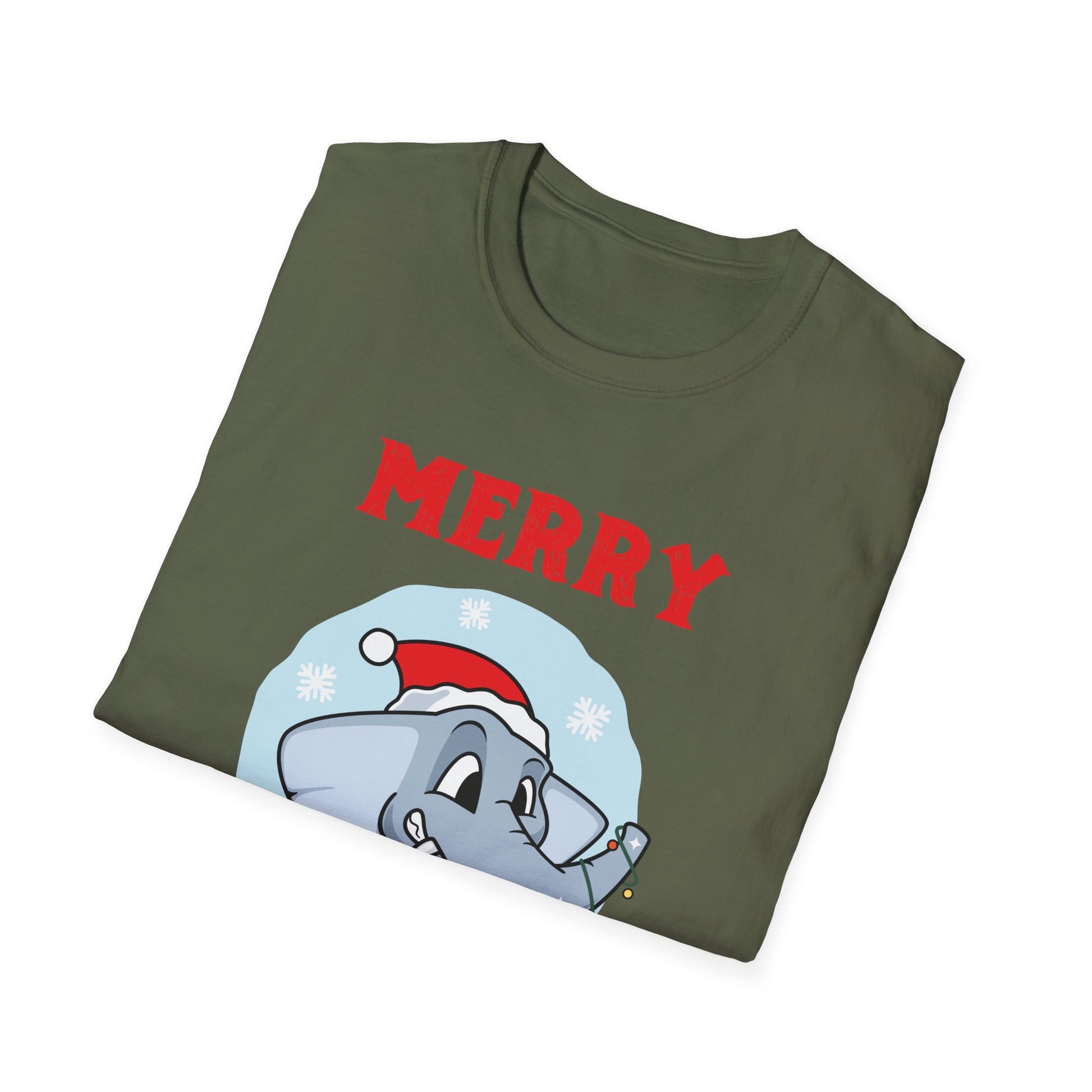 Christmas Elephant  Sweet Christmas Animals Unisex T-Shirt