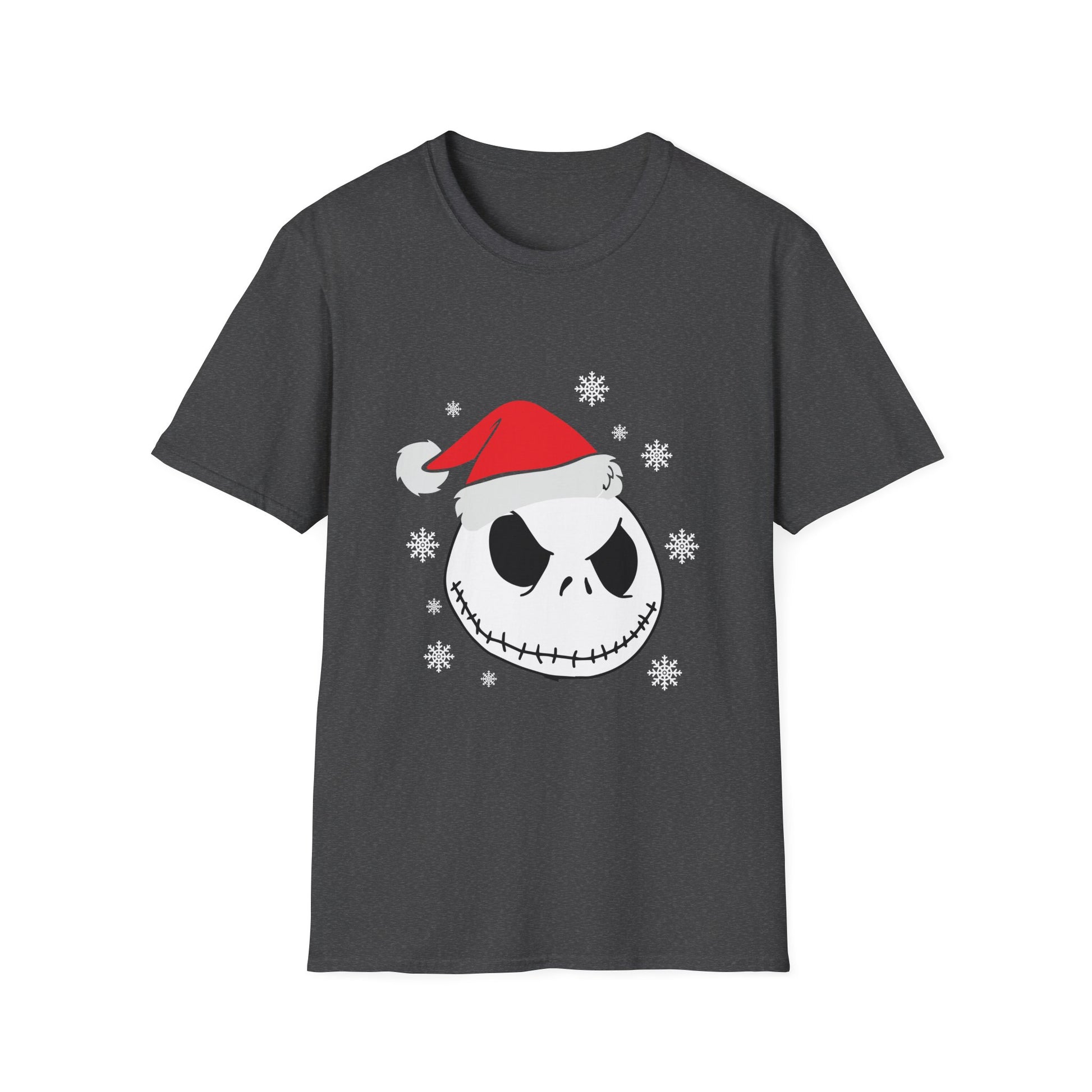 Christmas Skull Tee — Santa Hat Jack Skellington Holiday T-Shirt
