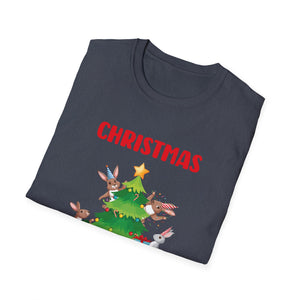 Bunny Christmas Tree Christmas Squad Bunnies Unisex T-Shirt