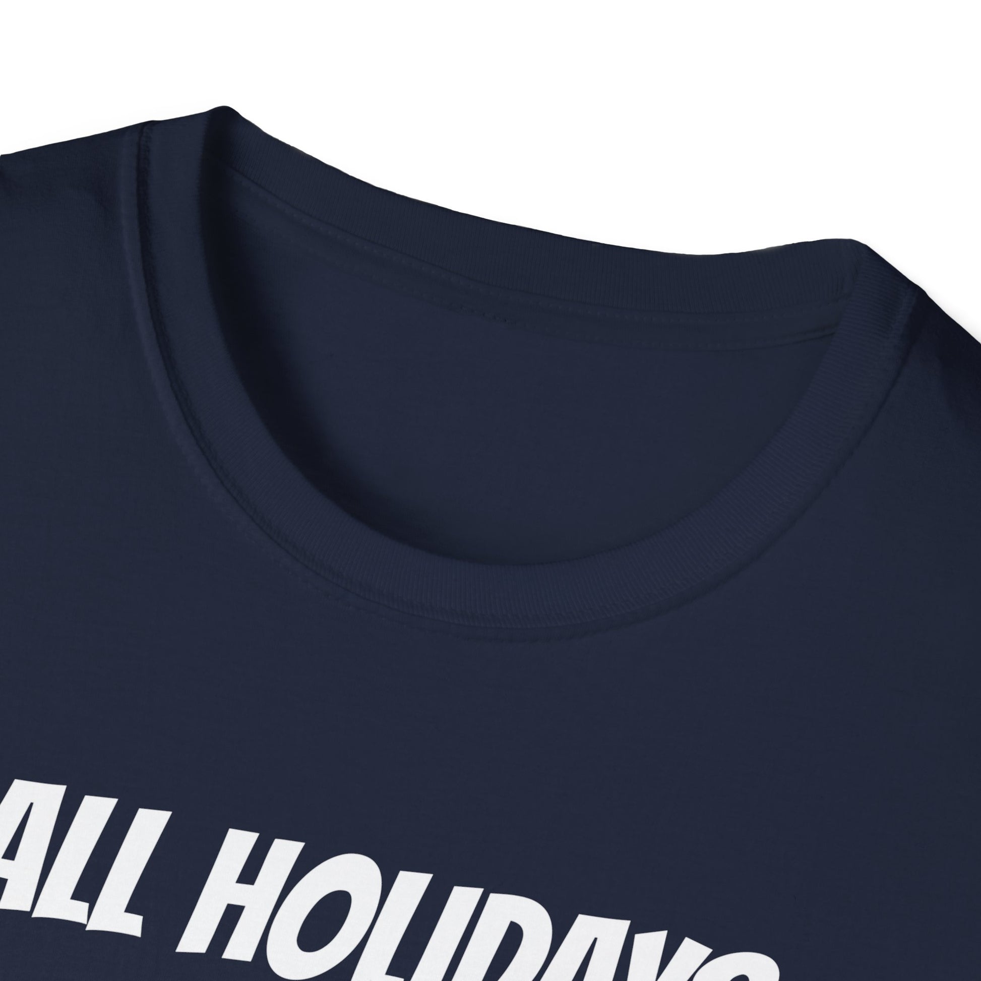 Christmas T-Shirt — "All Holidays Are Cool But Christmas Rules" Santa Graphic
