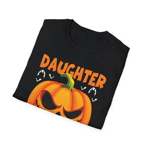 Daughter Halloween Costume Funny Pumpkin Family Halloween Tee Unisex Softstyle T-Shirt