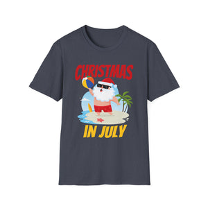 Christmas in July Shirt Snowman Christmas Unisex T-Shirt
