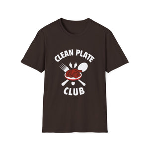 Clean Plate Club T-Shirt — Funny Eating & Foodie Tee  Unisex T-Shirt