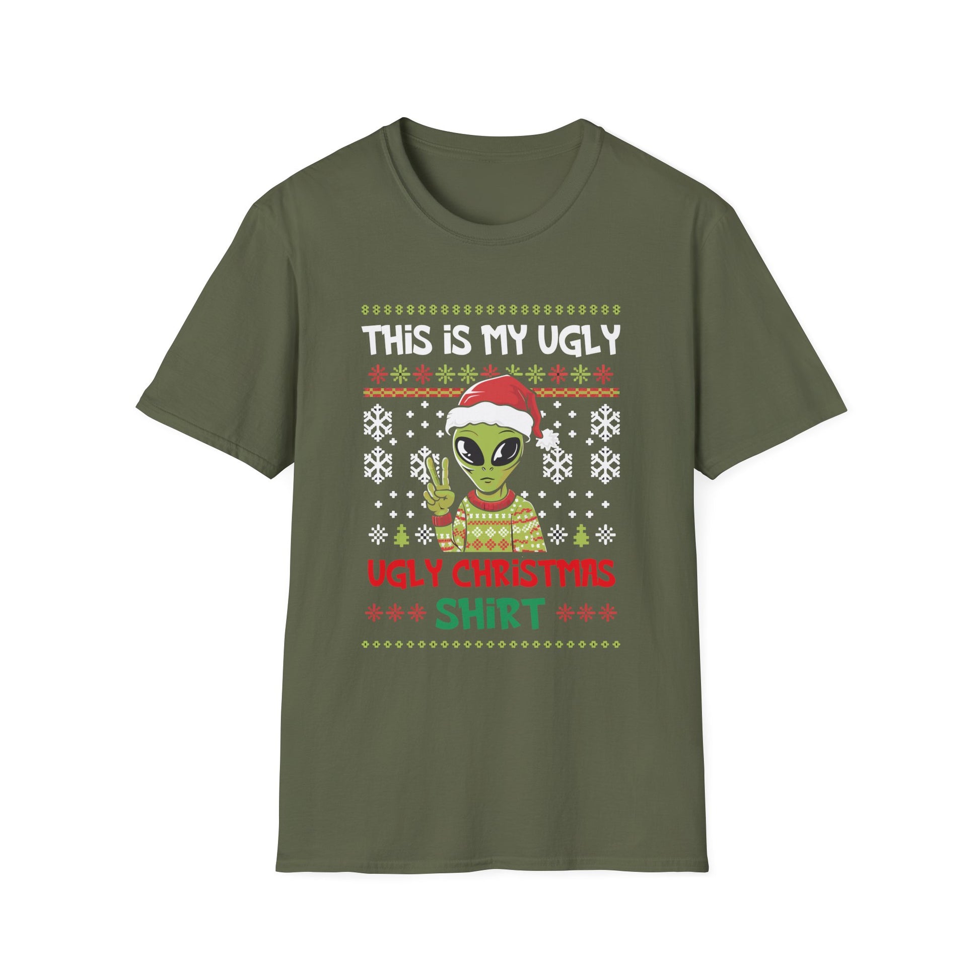 Alien Ugly Christmas Shirt - "This Is My Ugly" Holiday T‑Shirt