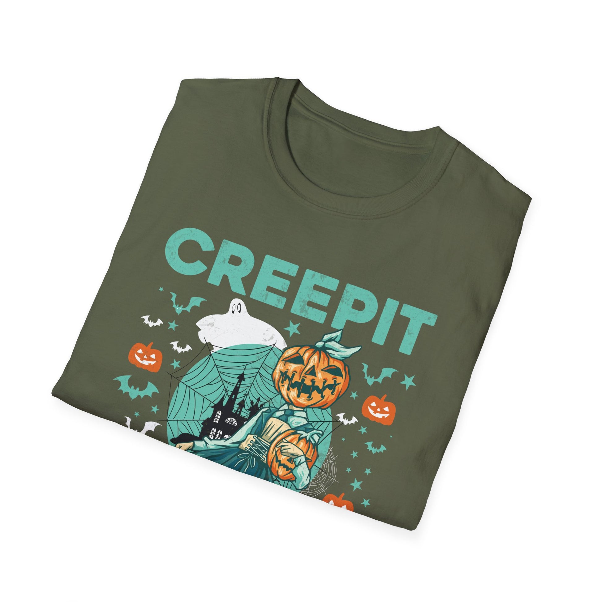 Creep It Real Halloween Costume Vintage Funny Halloween Tee  Unisex Softstyle T-Shirt