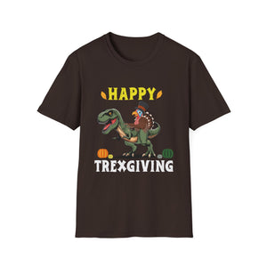 Happy Trexgiving T-Shirt – Funny Thanksgiving Dinosaur Tee