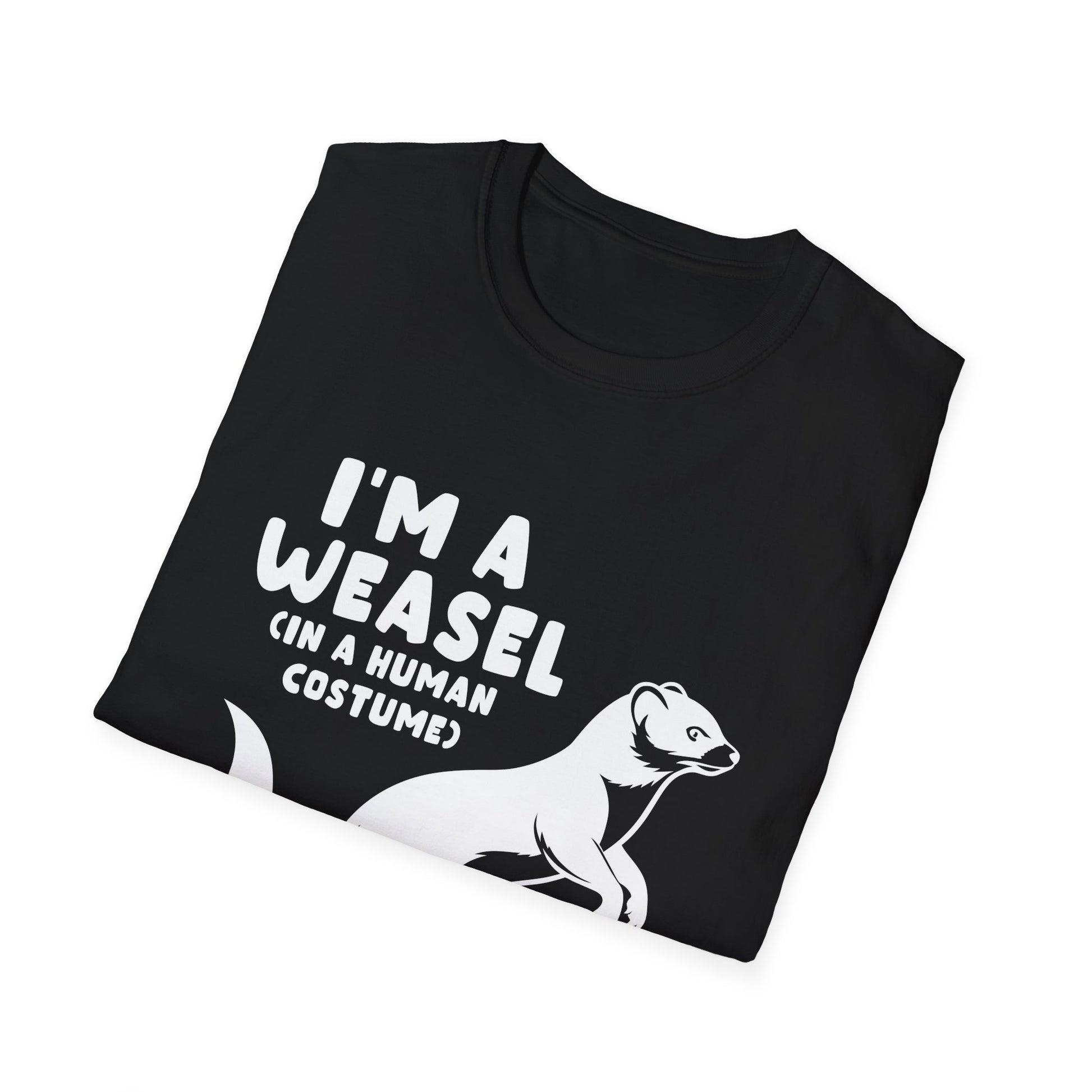 Weasel Costume Funny Halloween Cute Graphic T-Shirt-productor-mockup